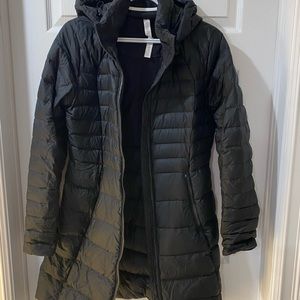 Lululemon Pack It Down Long Black Puffer Jacket